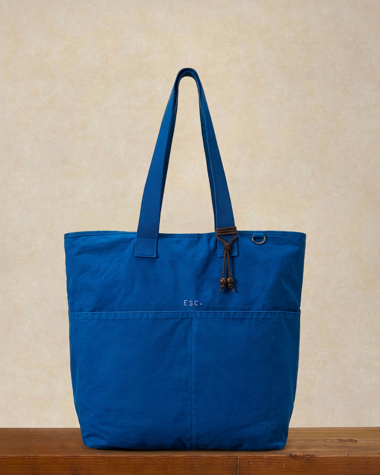 Tote Border in canvas di cotone