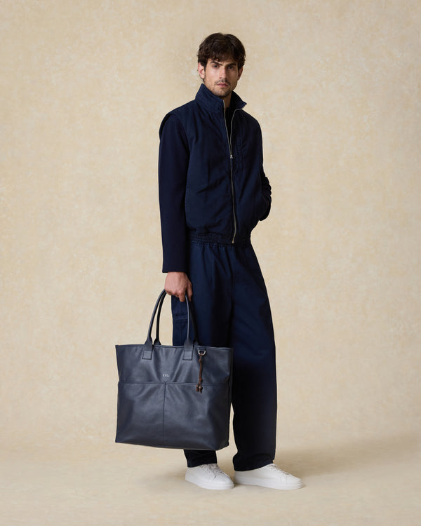 Tote in pelle Border seconda immagine